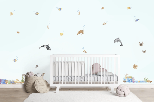 Watercolor Marine Wall Decals